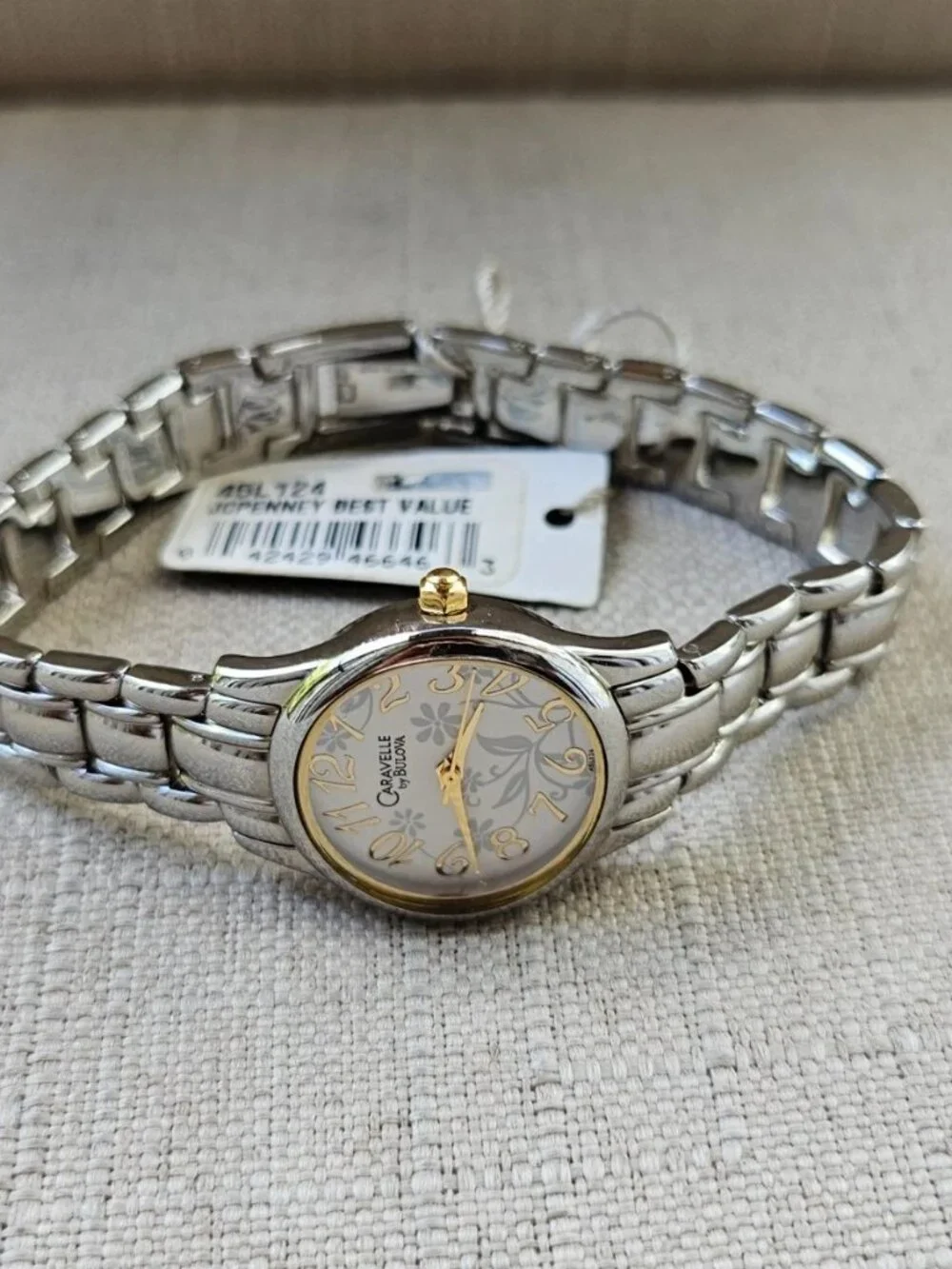 Caravelle by Bulova Women Wristwatch Silver Tone Quartz Analog Wrist Watch New